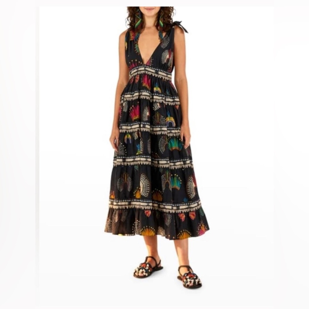 FARM Rio Wonderful Headdress Midi Dress